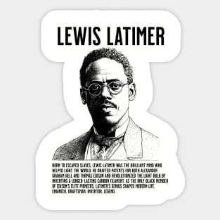 Lewis Latimer Black Inventor Sticker